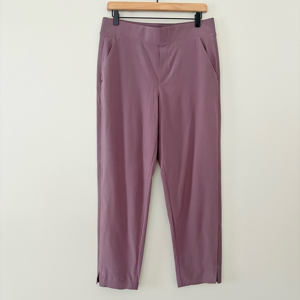 Athleta Brooklyn Ankle‎ Pants dusty violet featherweight Relaxed Fit Size 10 - Picture 13 of 13